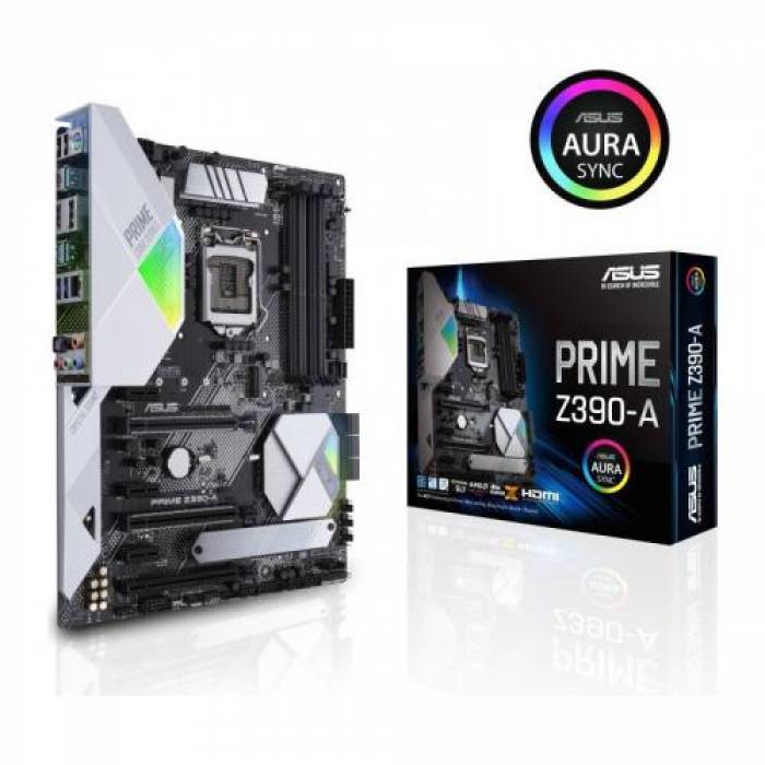 Placa de baza Asus PRIME Z390-A, Intel Z390, socket 1151 v2, ATX