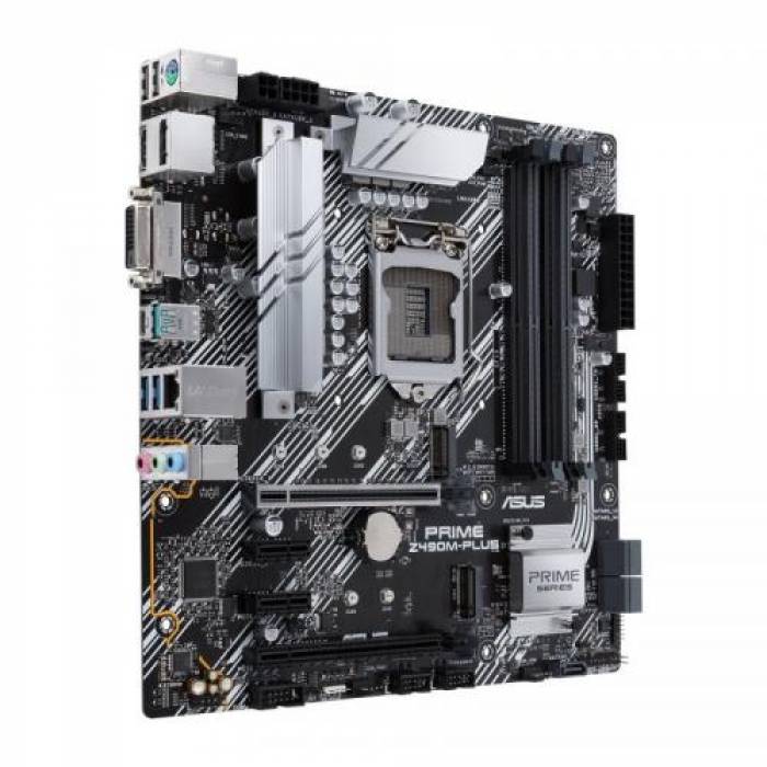 Placa de baza ASUS PRIME Z490M-PLUS, Intel Z490, socket 1200, mATX