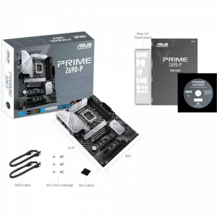 Placa de baza ASUS PRIME Z690-P, Intel Z690, Socket 1700, ATX