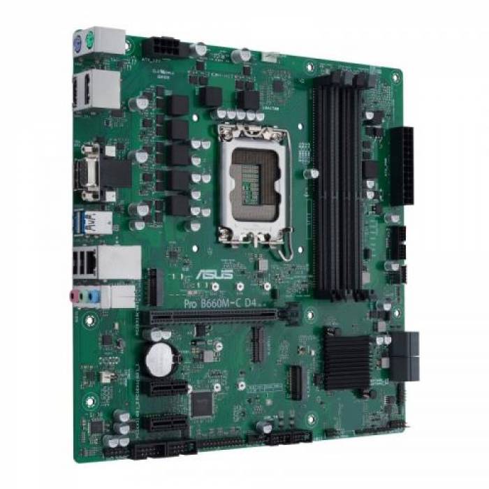 Placa de baza Asus PRO B660M-C D4-CSM, Intel B660, Socket 1700, mATX