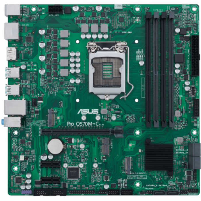 Placa de baza Asus Pro Q570M-C/CSM, Intel Q570, socket 1200, mATX
