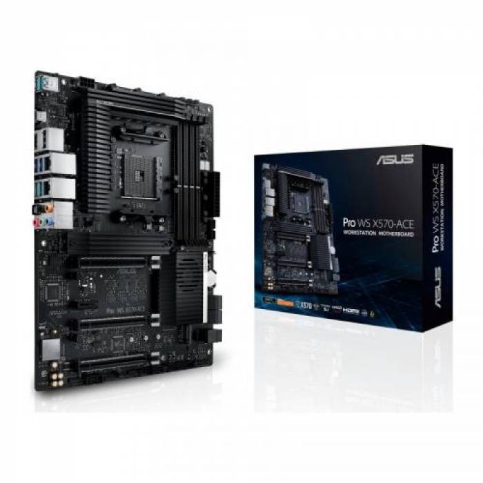 Placa de baza ASUS PRO WS X570-ACE, AMD X570, Socket AM4, ATX