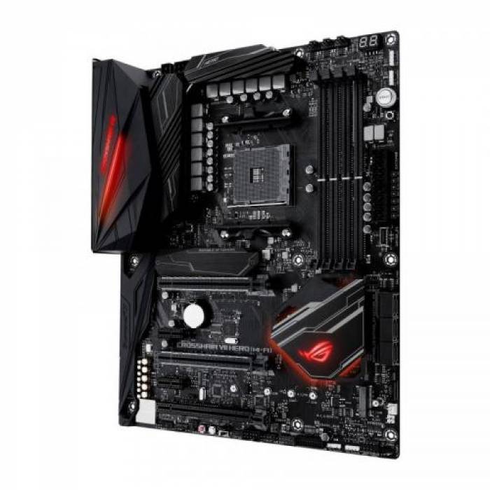 Placa de baza ASUS ROG CROSSHAIR VII HERO (WI-FI), AMD X470, Socket AM4, ATX