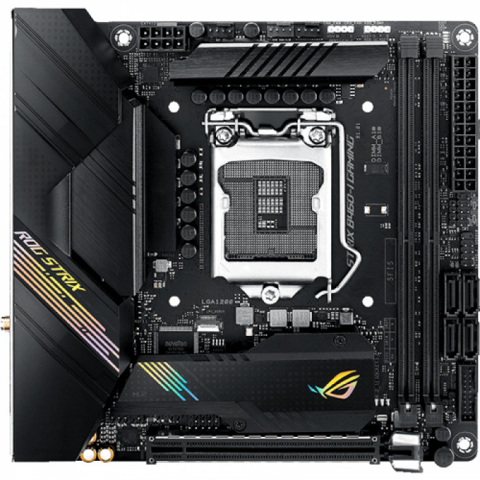 Placa de baza ASUS ROG STRIX B460-I GAMING, Intel B460, socket 1200, mITX