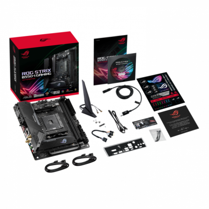 Placa de baza ASUS ROG STRIX B550-I Gaming, AMD B550, Socket AM4, mITX