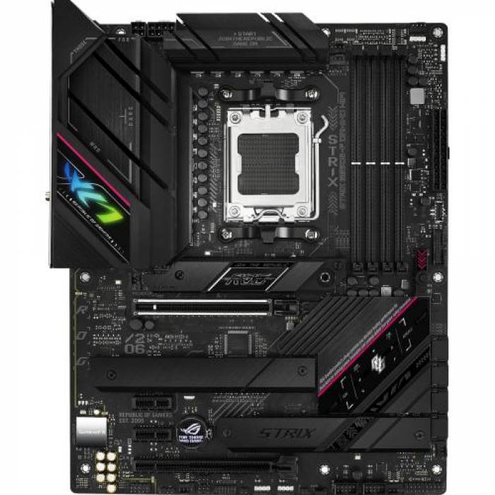 Placa de baza ASUS ROG STRIX B650E-F GAMING WIFI, AMD B650, socket AM5, ATX Placa de baza ASUS ROG STRIX B650E-F GAMING WIFI, AMD B650, socket AM5, ATX
