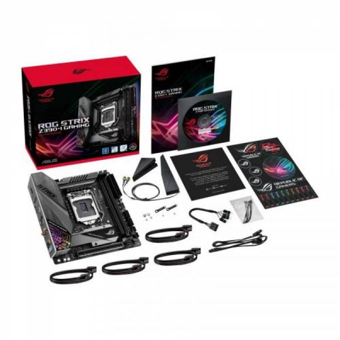 Placa de baza ASUS ROG STRIX Z390-I GAMING, Intel Z390, Socket 1151 v2, mITX