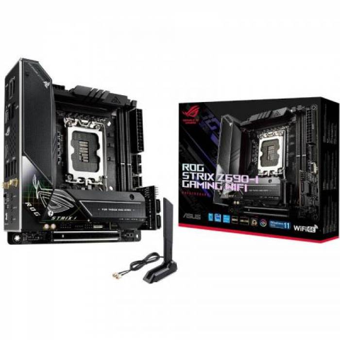 Placa de baza ASUS ROG STRIX Z690-I GAMING WIFI, Intel Z690, socket 1700, mITX