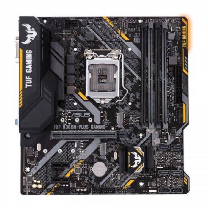 Placa de baza Asus TUF B360M-PLUS GAMING, Intel B360, socket 1151 v2, mATX