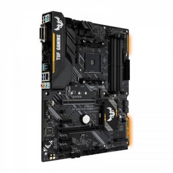 Placa de baza ASUS TUF B450-PLUS GAMING, AMD B450, Socket AM4, ATX