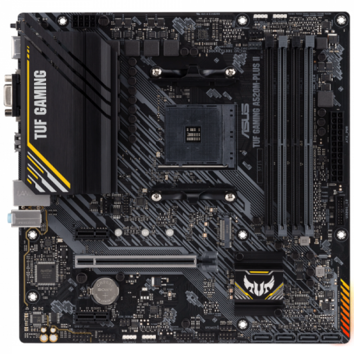 Placa de baza ASUS TUF GAMING A520M-PLUS II, AMD A520, socket AM4, mATX