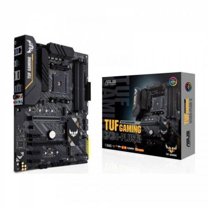 Placa de baza ASUS TUF GAMING B450-PLUS II, AMD B450, socket AM4, ATX