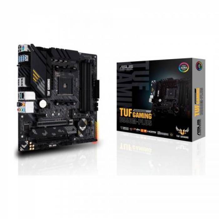 Placa de baza ASUS TUF GAMING B550M-PLUS, AMD B550, socket AM4, mATX