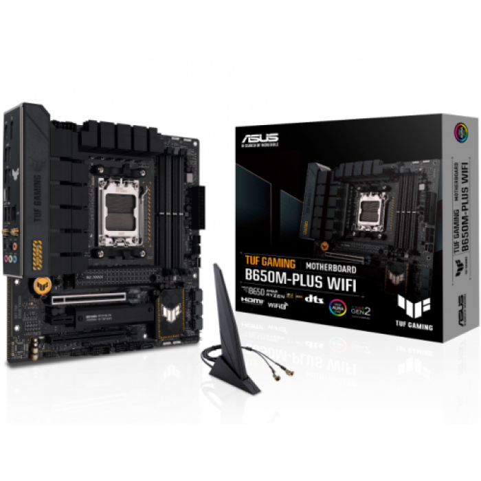 Placa de baza ASUS TUF GAMING B650M-PLUS WIFI, AMD B650, socket AM5, mATX