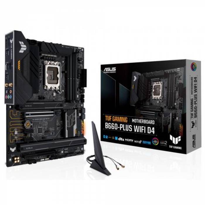 Placa de baza Asus TUF GAMING B660-PLUS WIFI D4, Intel B660, Socket 1700, ATX