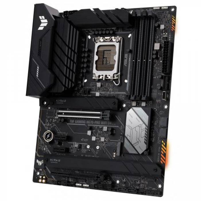 Placa de baza Asus TUF GAMING H670-PRO WIFI D4, Intel H670, Socket 1700, ATX