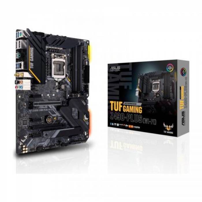 Placa de baza ASUS TUF GAMING Z490-PLUS (WI-FI), Intel Z490, socket 1200, ATX