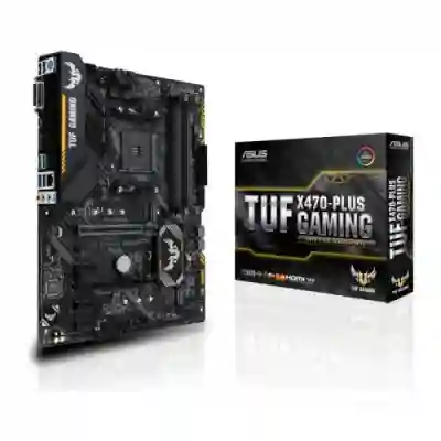 Placa de baza ASUS TUF X470-PLUS GAMING, AMD X470, Socket AM4, ATX