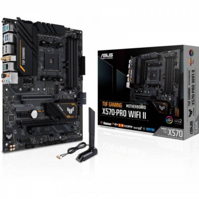 Placa de baza ASUS TUF X570-PRO WIFI2, AMD X570, Socket AM4, ATX