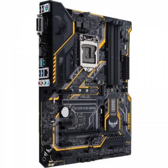 Placa de baza ASUS TUF Z370-PLUS GAMING, Intel Z370, Socket 1151 v2, ATX