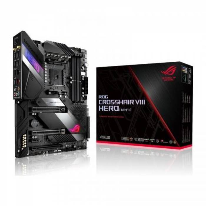 Placa de baza ASUS X570 ROG CROSSHAIR VIII HERO (WI-FI AC), AMD x570, Socket AM4, ATX