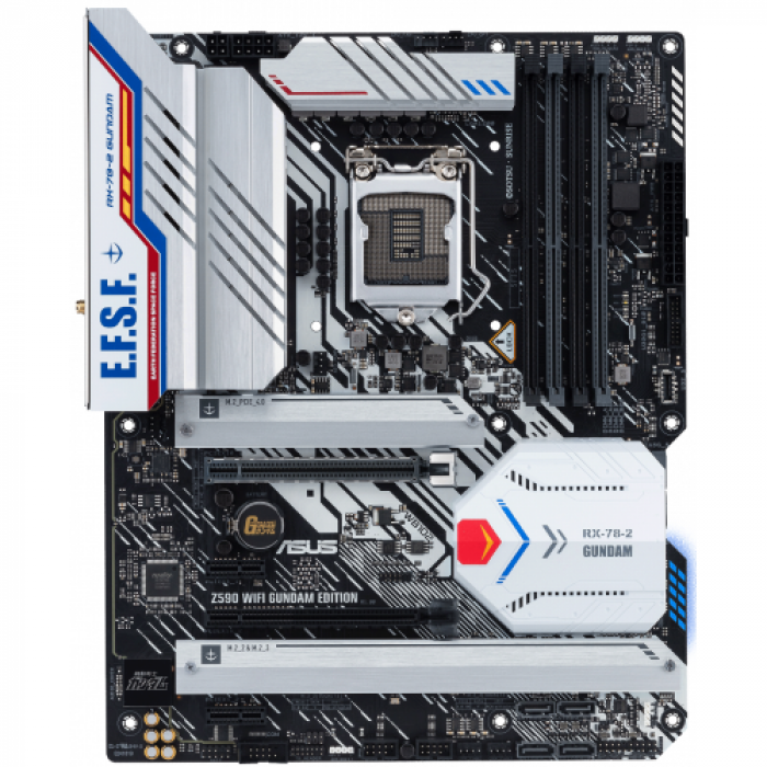 Placa de baza ASUS Z590 WIFI GUNDAM EDITION, Intel Z590, Socket 1200, ATX