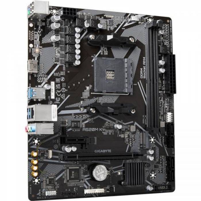 Placa de baza Gigabyte A520M K V2, AMD A520, Socket AM4, mATX