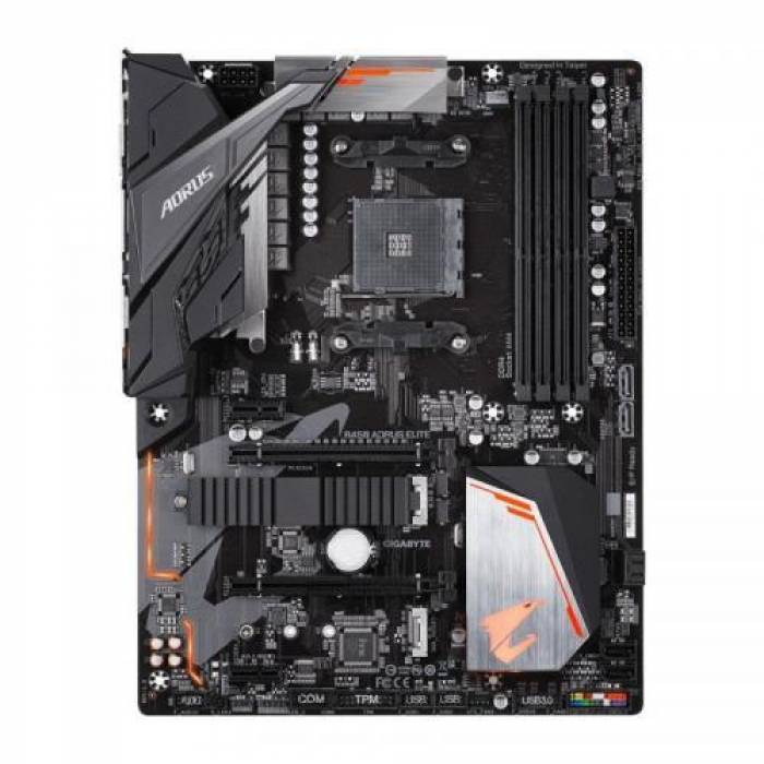 Placa de baza Gigabyte AORUS B450 ELITE V2, AMD B450, socket AM4, ATX