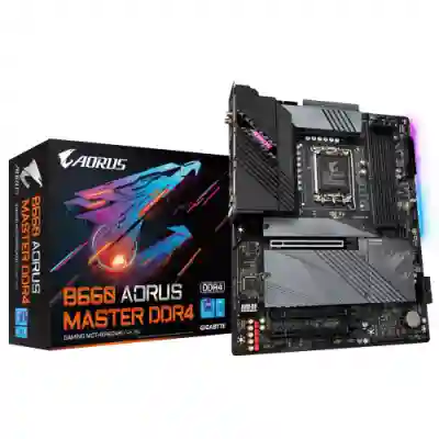 Placa de baza GIGABYTE B660 AORUS MASTER DDR4, Intel B660, Socket 1700, ATX