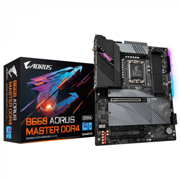 Placa de baza GIGABYTE B660 AORUS MASTER DDR4, Intel B660, Socket 1700, ATX