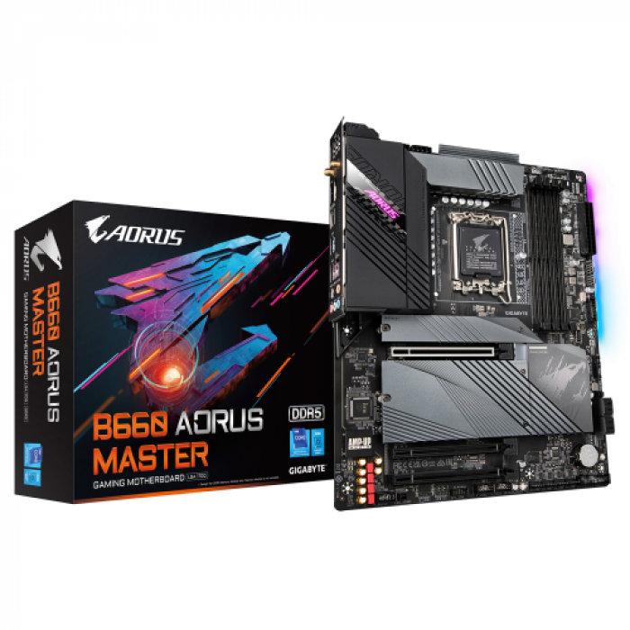 Placa de baza GIGABYTE B660 AORUS MASTER, Intel B660, Socket 1700, ATX