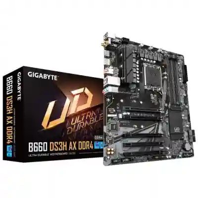 Placa de baza GIGABYTE B660 DS3H AX DDR4, Intel B660, Socket 1700, ATX