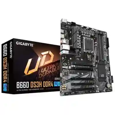 Placa de baza GIGABYTE B660 DS3H DDR4, Intel B660, Socket 1700, ATX