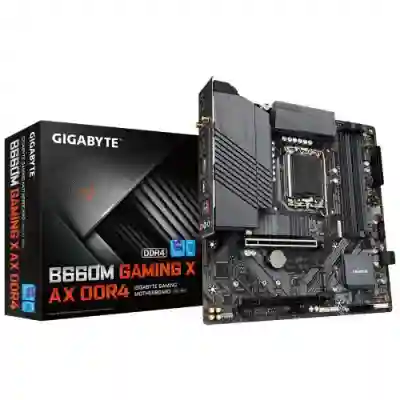 Placa de baza GIGABYTE B660M GAMING X AX DDR4, Intel B660, Socket 1700, mATX