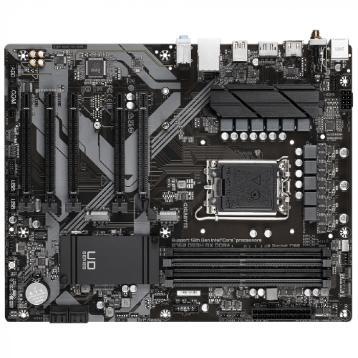 Placa de baza Gigabyte B760 DS3H AX DDR4, Intel B760, Socket 1700, ATX