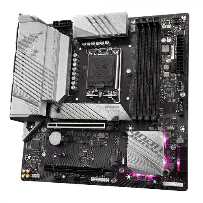 Placa de baza Gigabyte B760M AORUS ELITE AX, Intel B760, Socket 1700, mATX