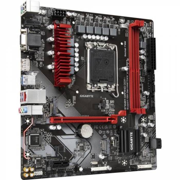 Placa de baza Gigabyte B760M GAMING DDR4, Intel B760, Socket 1700, mATX