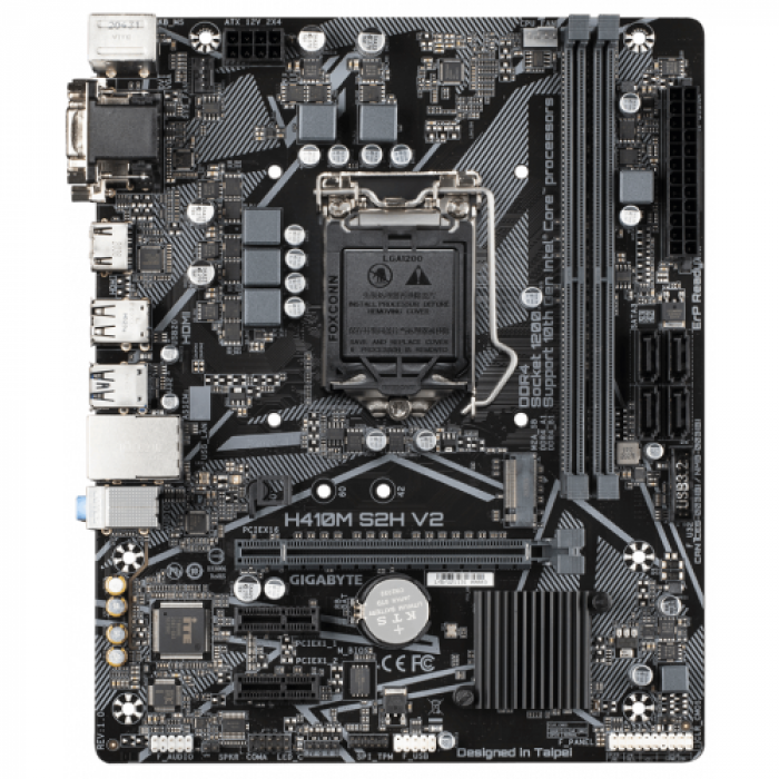 Placa de baza Gigabyte H410M S2H V2, Intel H470, socket 1200, mATX