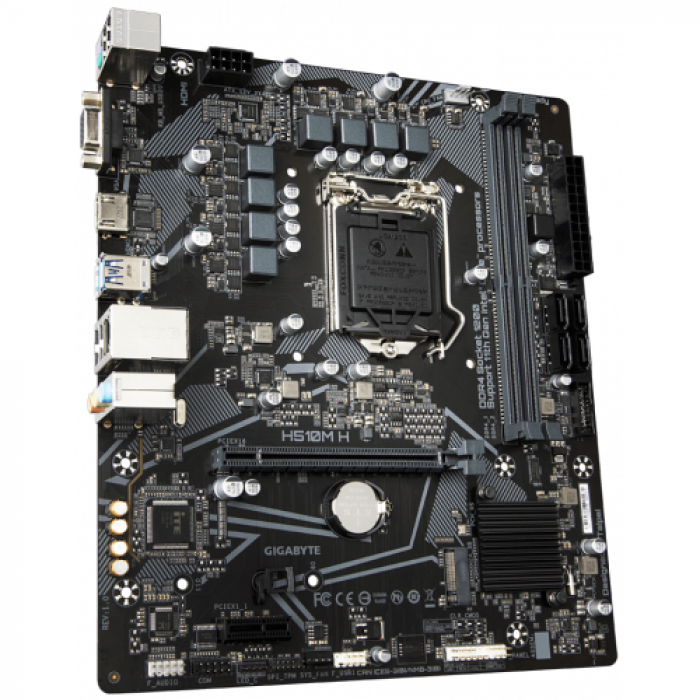 Placa de baza Gigabyte H510M H, Intel H510, Socket 1200, mATX