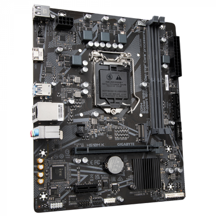 Placa de baza Gigabyte H510M K, Intel H510, Socket 1200, mATX