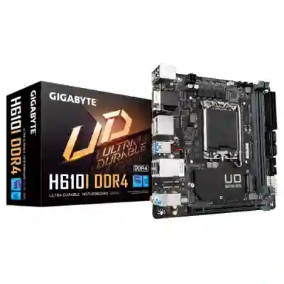 Placa de baza GIGABYTE H610I DDR4, Intel H610, Socket 1700, mITX