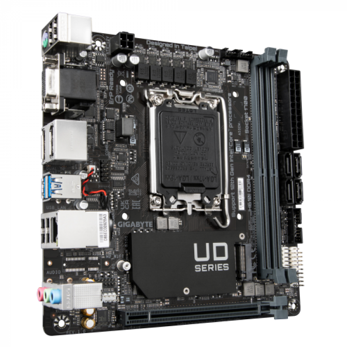 Placa de baza GIGABYTE H610I DDR4, Intel H610, Socket 1700, mITX