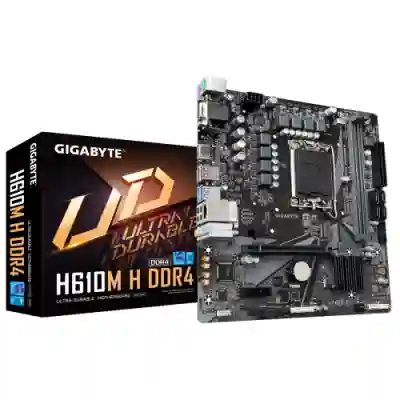 Placa de baza Gigabyte H610M H DDR4 1.2, Intel H610, Socket 1700, mATX