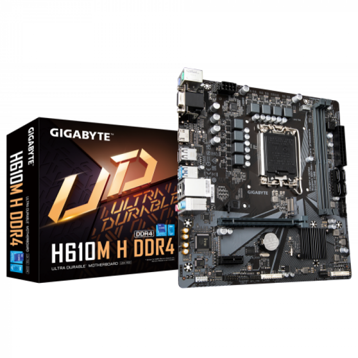 Placa de baza GIGABYTE H610M H DDR4, Intel H610, Socket 1700, mATX