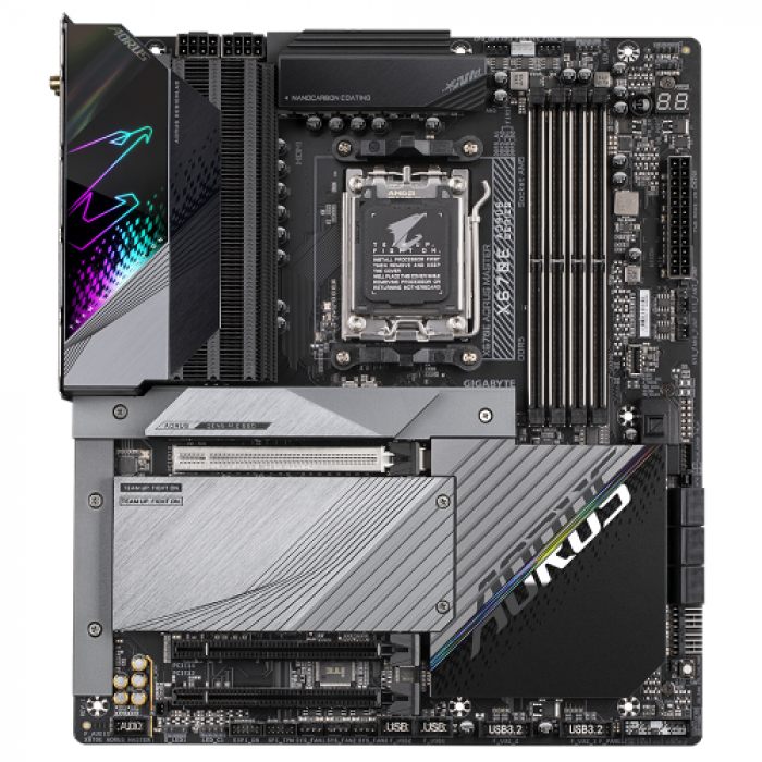 Placa de baza Gigabyte X670E AORUS MASTER, AMD X670, Socket AM5, eATX