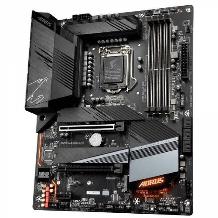 Placa de baza Gigabyte Z590 AORUS Elite, Intel Z590, Socket 1200, ATX