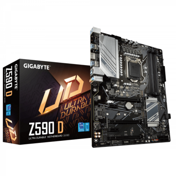 Placa de baza Gigabyte Z590 D, Intel Z590, Socket 1200, ATX