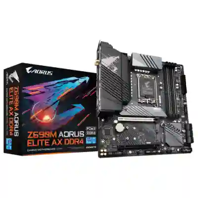 Placa de baza GIGABYTE Z690 AORUS ELITE AX DDR4, Intel Z690, socket 1700, mATX