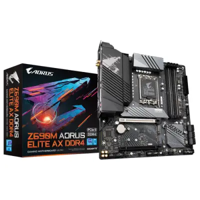 Placa de baza GIGABYTE Z690 AORUS ELITE AX DDR4, Intel Z690, socket 1700, mATX