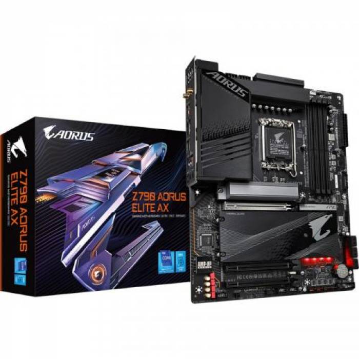 Placa de baza Gigabyte Z790 AORUS ELITE AX, Intel Z790, socket 1700, ATX